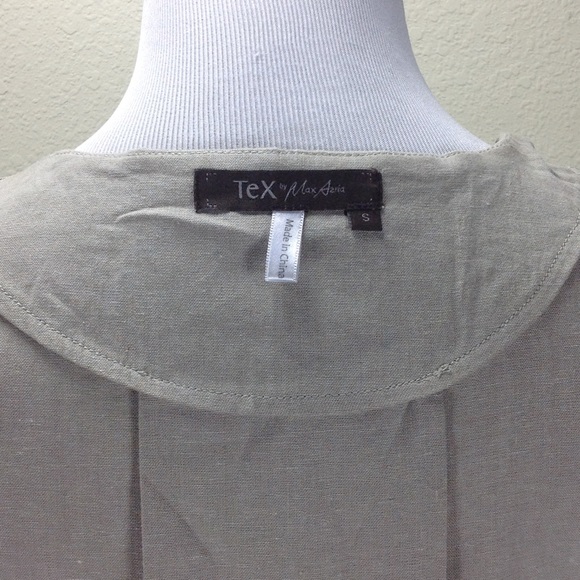 Tex by Max Azria Tan Open Front Bell Sleev… - Picture 7 of 8